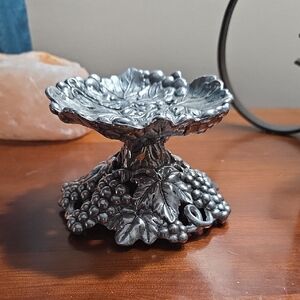 Arthur Court Silver Leaf Candle Holder